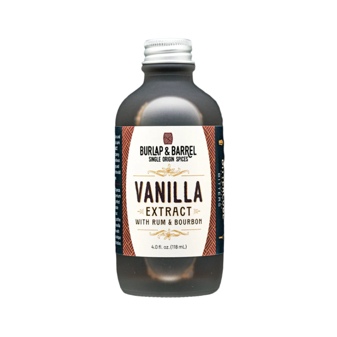 Burlap & Barrel Vanilla Extract - 4oz Bottle - Single Origin Extract