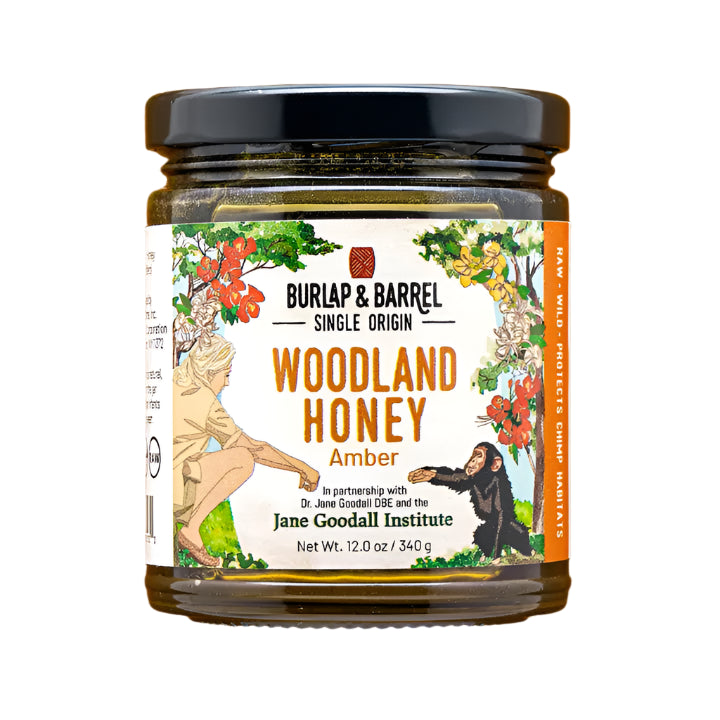 Burlap & Barrel Amber Woodland Honey - Single Origin Raw Unrefined Honey